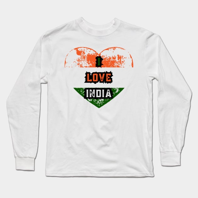 I Love India - India All Together Long Sleeve T-Shirt by 3dozecreations
